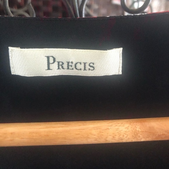 PRECIS UK red & black abstract dress - Picture 2 of 5